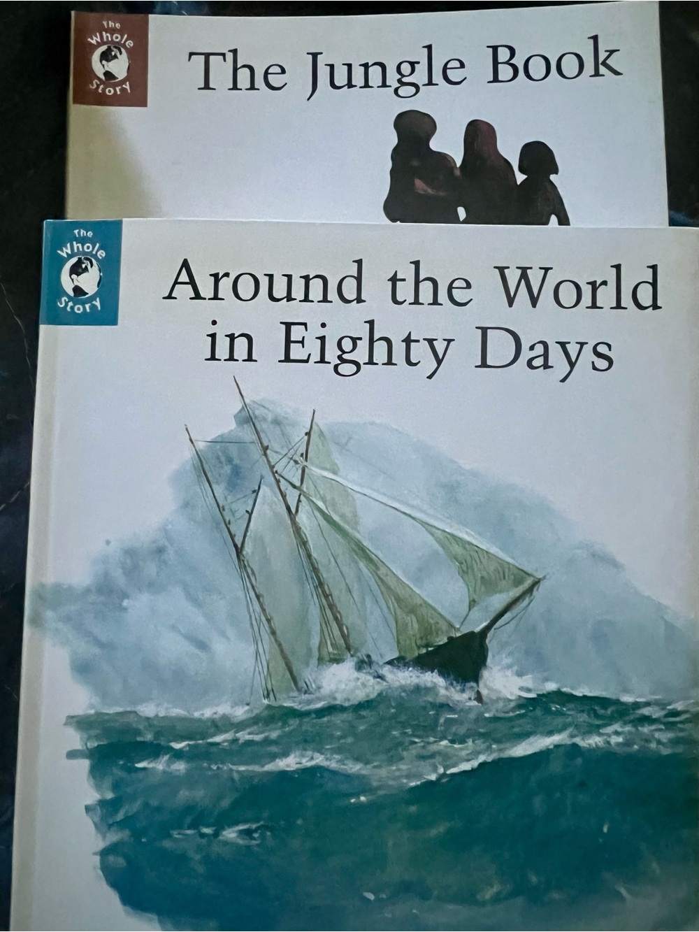 The Jungle Book,Around the World in 80 Days,the whole story books